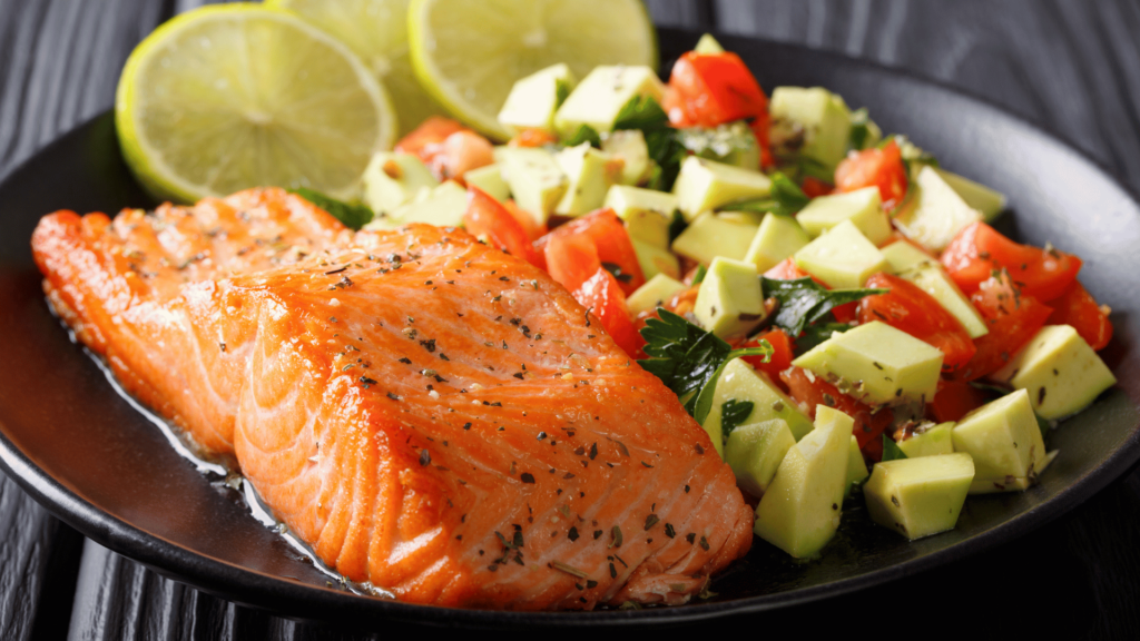 Grilled Salmon with Avocado Salsa