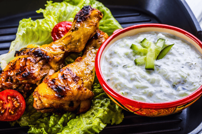 Grilled Chicken with Tzatziki Sauce